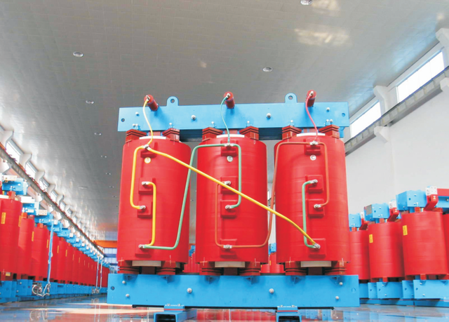 Transformador de potencia de tipo seco interior de 35kV con cambiador de tapas de carga