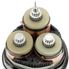 Cable de alimentación aislada XLPE de voltaje medio avanzado con revestimiento de PVC para calificaciones de 3.6-6kV y 26-35kV