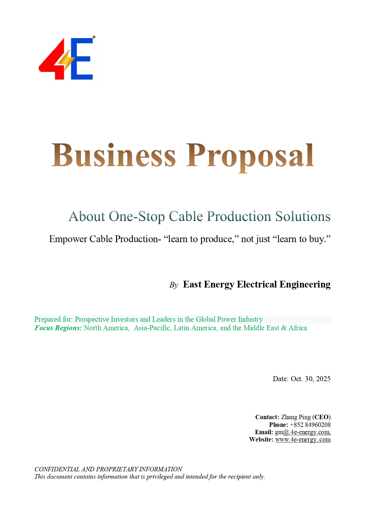 Propuesta de Negocio